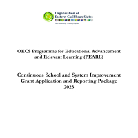 OECS PEARL School Leadership Grants Application Template